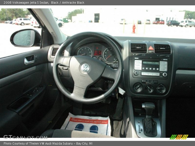 Black / Anthracite Black 2008 Volkswagen Jetta S Sedan