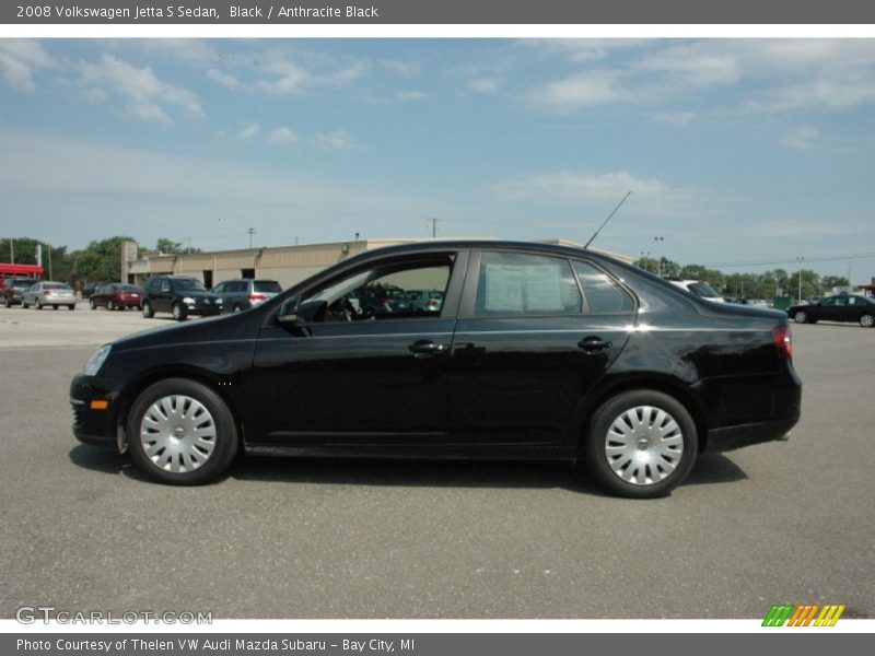 Black / Anthracite Black 2008 Volkswagen Jetta S Sedan