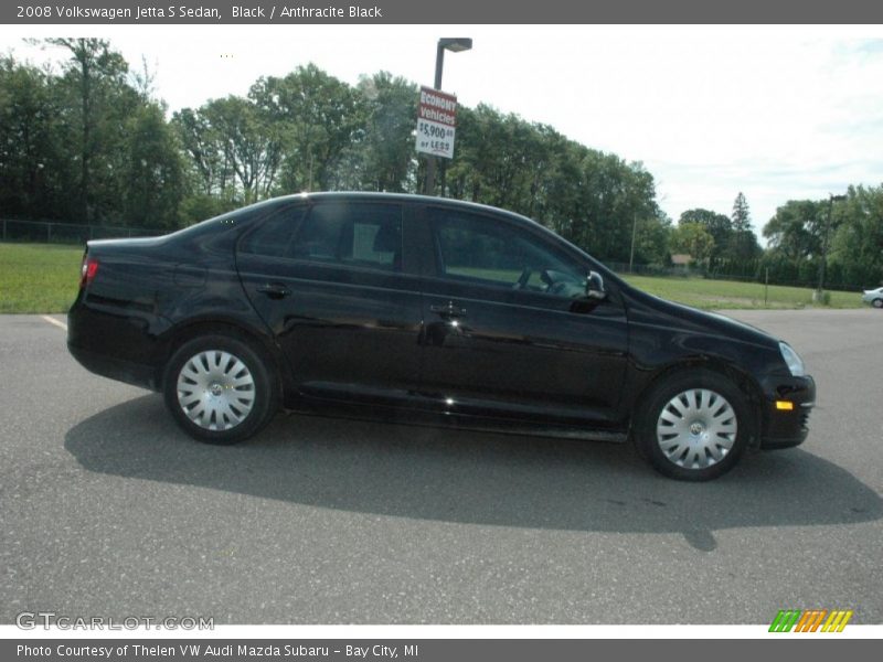 Black / Anthracite Black 2008 Volkswagen Jetta S Sedan
