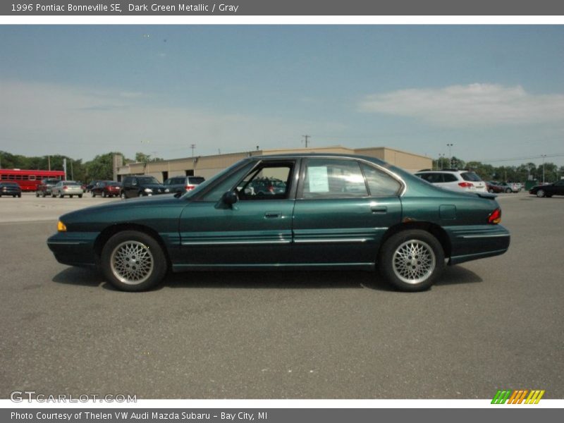 Dark Green Metallic / Gray 1996 Pontiac Bonneville SE