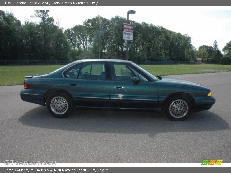 Dark Green Metallic / Gray 1996 Pontiac Bonneville SE