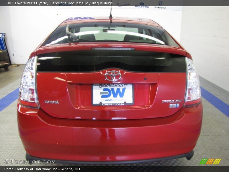 Barcelona Red Metallic / Bisque Beige 2007 Toyota Prius Hybrid