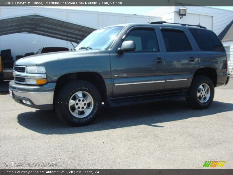 Medium Charcoal Gray Metallic / Tan/Neutral 2001 Chevrolet Tahoe