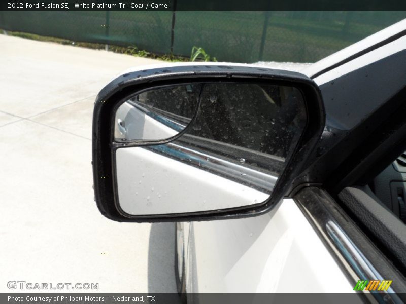 White Platinum Tri-Coat / Camel 2012 Ford Fusion SE