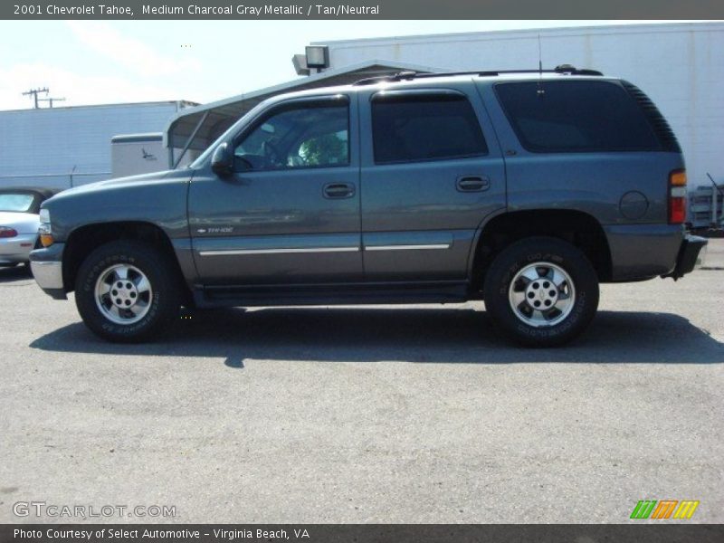 Medium Charcoal Gray Metallic / Tan/Neutral 2001 Chevrolet Tahoe