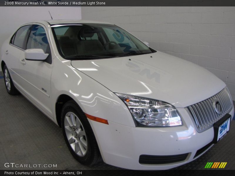White Suede / Medium Light Stone 2008 Mercury Milan V6