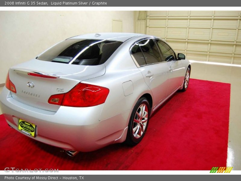 Liquid Platinum Silver / Graphite 2008 Infiniti G 35 Sedan