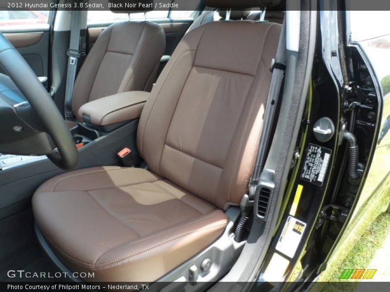  2012 Genesis 3.8 Sedan Saddle Interior