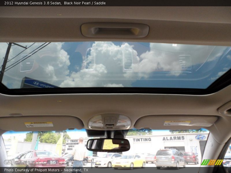 Black Noir Pearl / Saddle 2012 Hyundai Genesis 3.8 Sedan