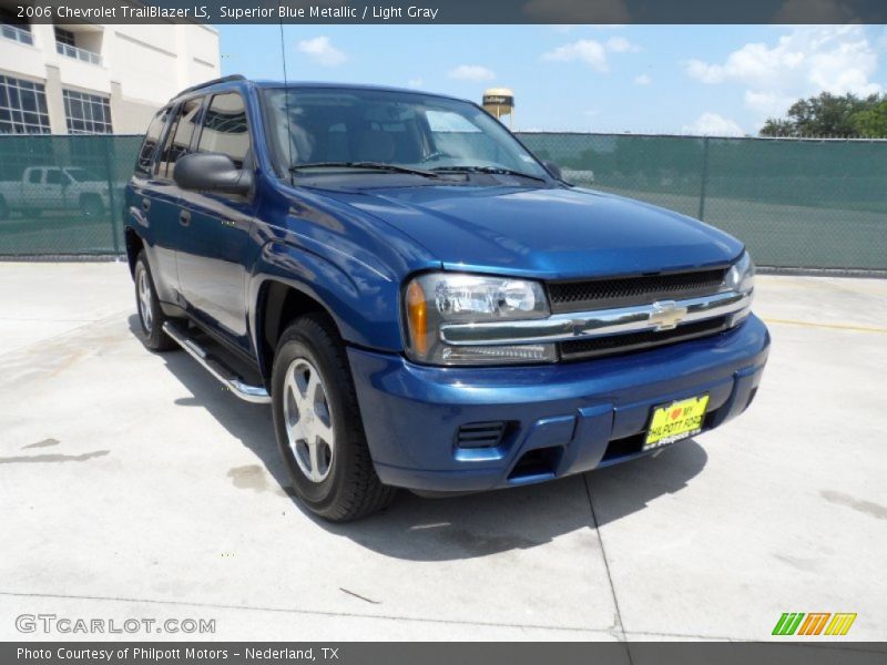 Superior Blue Metallic / Light Gray 2006 Chevrolet TrailBlazer LS
