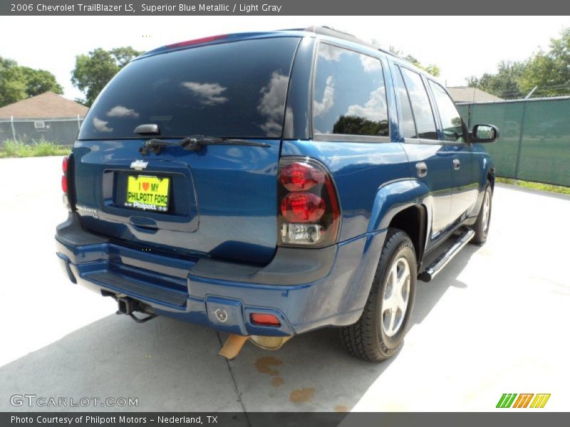 Superior Blue Metallic / Light Gray 2006 Chevrolet TrailBlazer LS