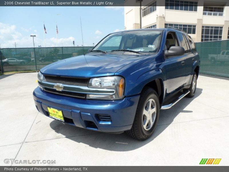 Superior Blue Metallic / Light Gray 2006 Chevrolet TrailBlazer LS
