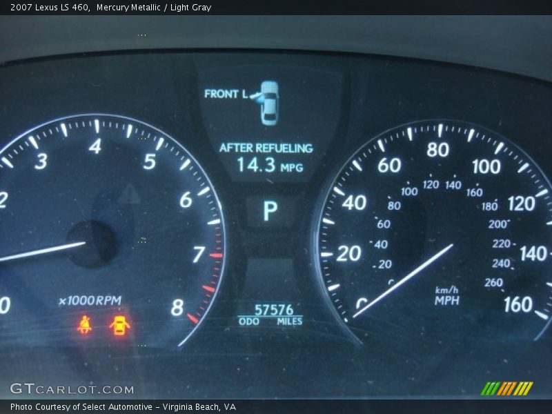 Mercury Metallic / Light Gray 2007 Lexus LS 460