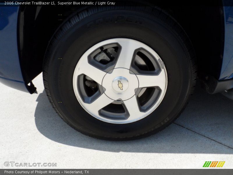 Superior Blue Metallic / Light Gray 2006 Chevrolet TrailBlazer LS