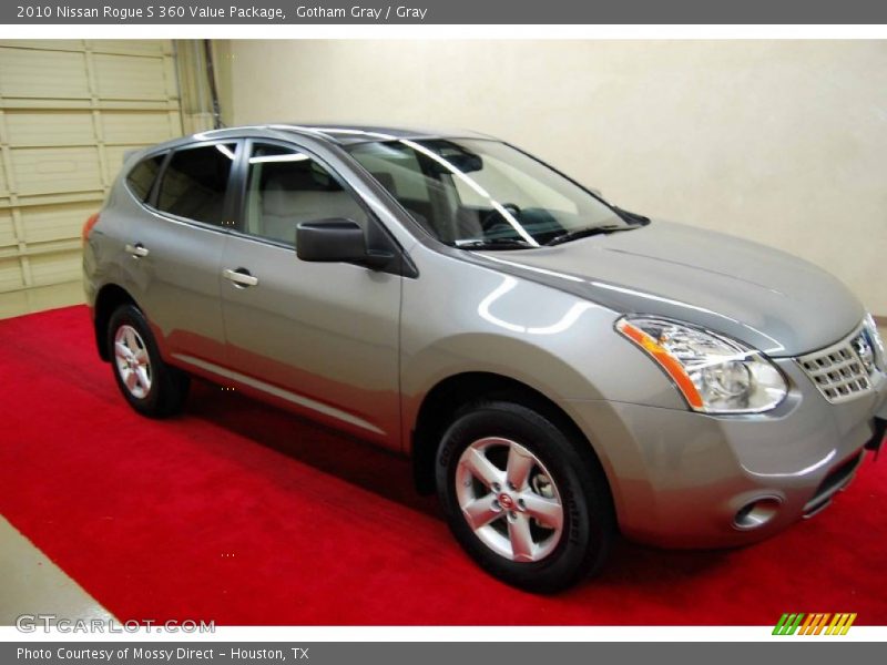 Gotham Gray / Gray 2010 Nissan Rogue S 360 Value Package