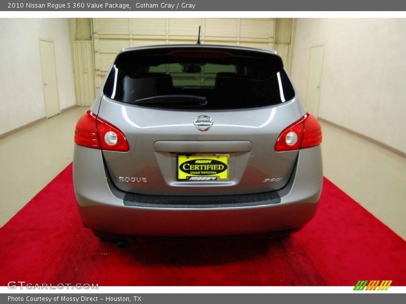 Gotham Gray / Gray 2010 Nissan Rogue S 360 Value Package