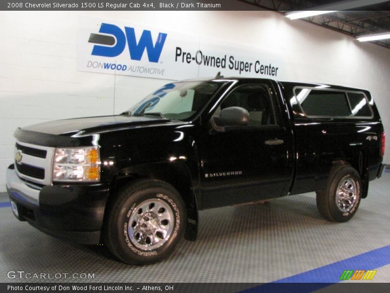 Black / Dark Titanium 2008 Chevrolet Silverado 1500 LS Regular Cab 4x4