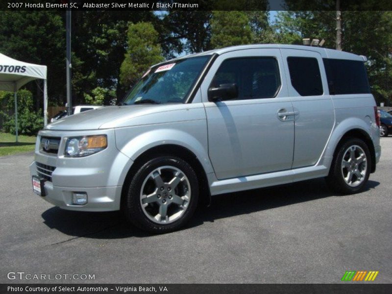 Alabaster Silver Metallic / Black/Titanium 2007 Honda Element SC