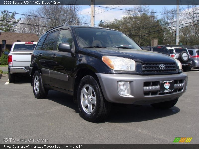 Black / Gray 2002 Toyota RAV4 4WD