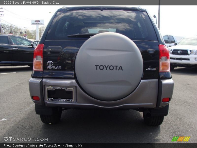 Black / Gray 2002 Toyota RAV4 4WD