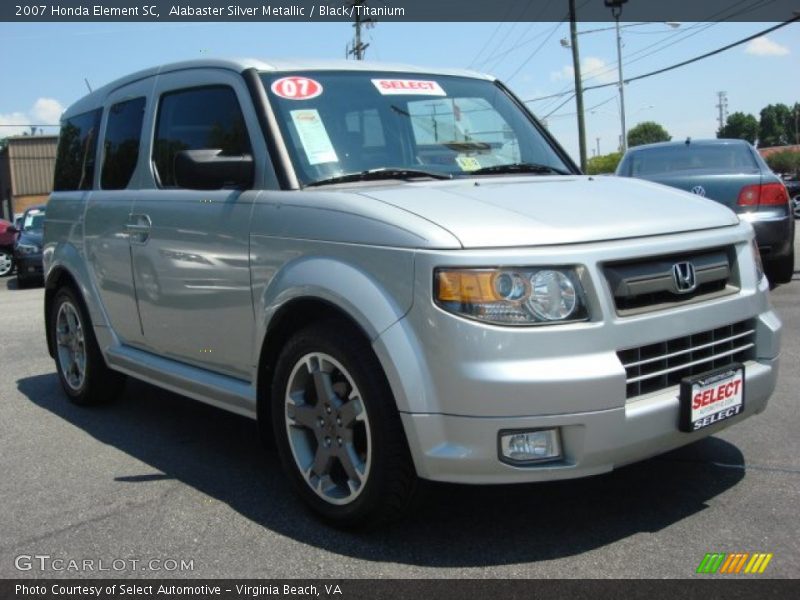 Alabaster Silver Metallic / Black/Titanium 2007 Honda Element SC