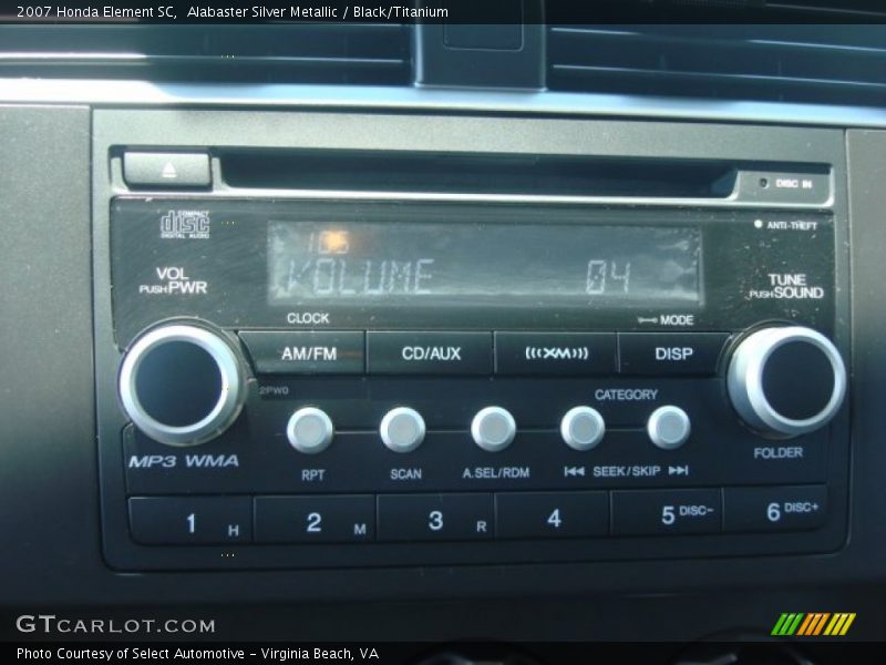 Alabaster Silver Metallic / Black/Titanium 2007 Honda Element SC