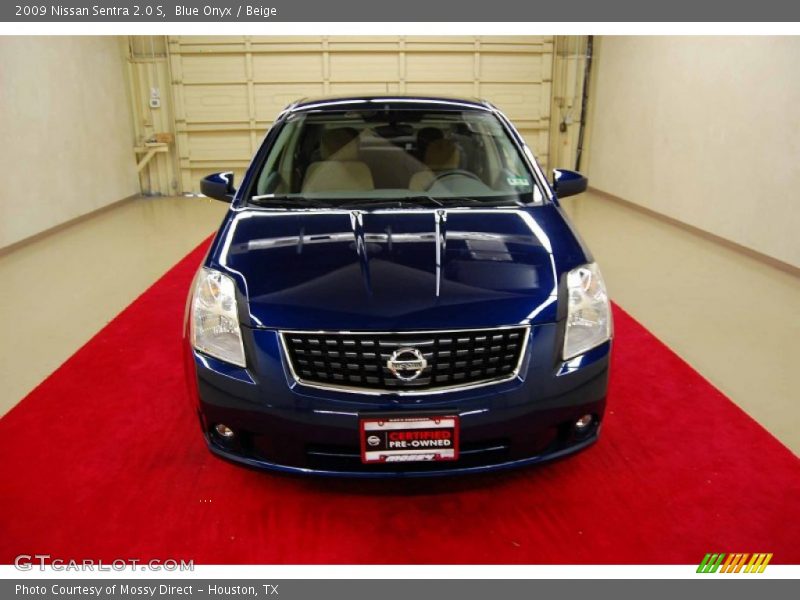 Blue Onyx / Beige 2009 Nissan Sentra 2.0 S