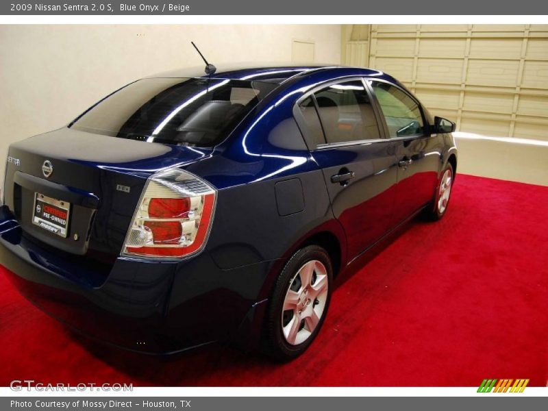 Blue Onyx / Beige 2009 Nissan Sentra 2.0 S