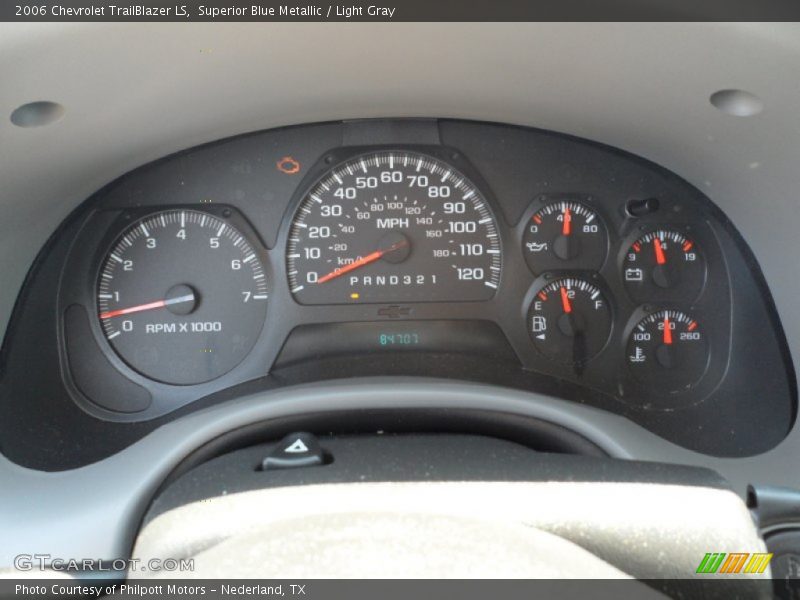 Superior Blue Metallic / Light Gray 2006 Chevrolet TrailBlazer LS