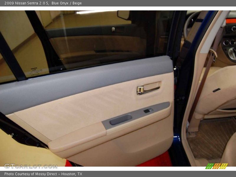 Blue Onyx / Beige 2009 Nissan Sentra 2.0 S