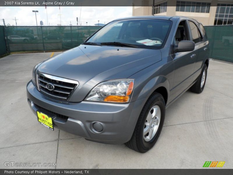 Alpine Gray / Gray 2007 Kia Sorento LX