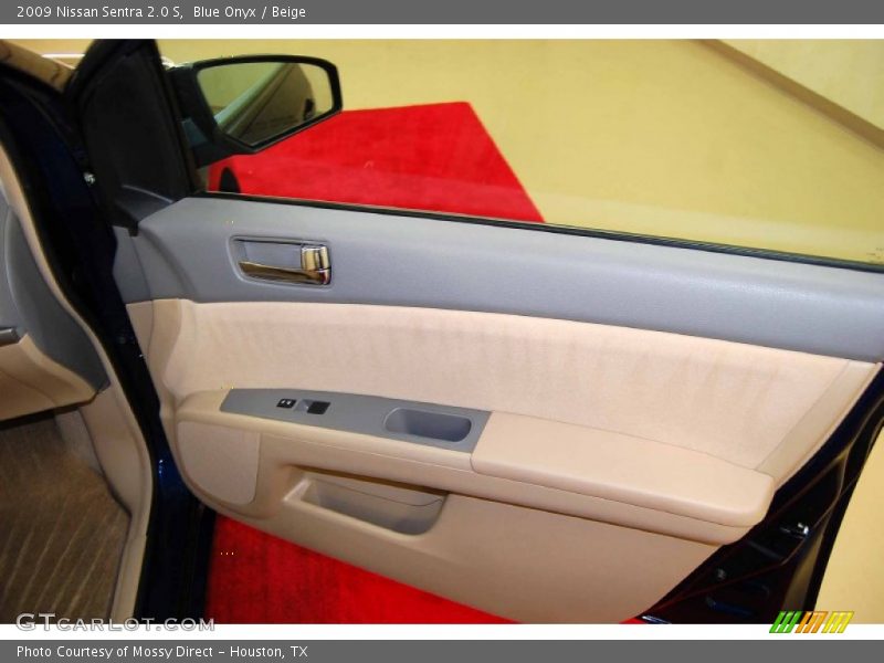 Blue Onyx / Beige 2009 Nissan Sentra 2.0 S