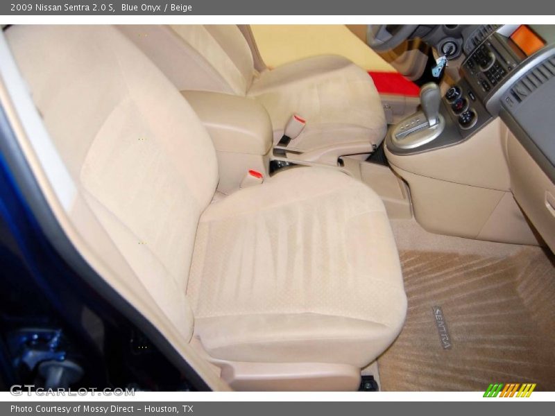 Blue Onyx / Beige 2009 Nissan Sentra 2.0 S