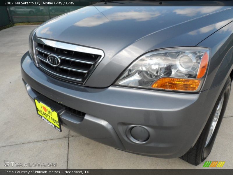 Alpine Gray / Gray 2007 Kia Sorento LX