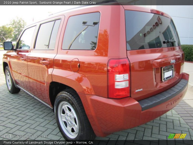 Sunburst Orange Pearl / Dark Slate Gray 2010 Jeep Patriot Sport