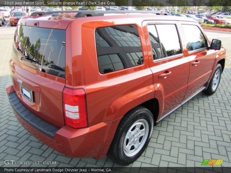 Sunburst Orange Pearl / Dark Slate Gray 2010 Jeep Patriot Sport