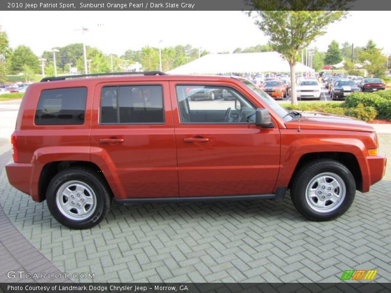 Sunburst Orange Pearl / Dark Slate Gray 2010 Jeep Patriot Sport