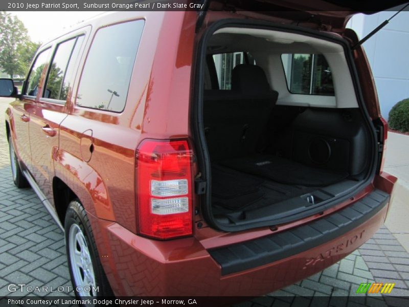 Sunburst Orange Pearl / Dark Slate Gray 2010 Jeep Patriot Sport