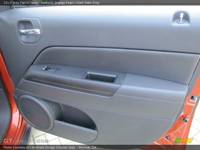 Sunburst Orange Pearl / Dark Slate Gray 2010 Jeep Patriot Sport
