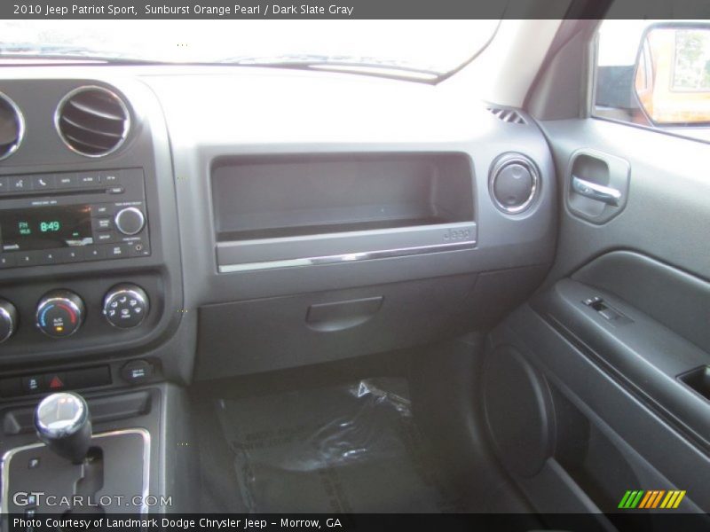 Sunburst Orange Pearl / Dark Slate Gray 2010 Jeep Patriot Sport