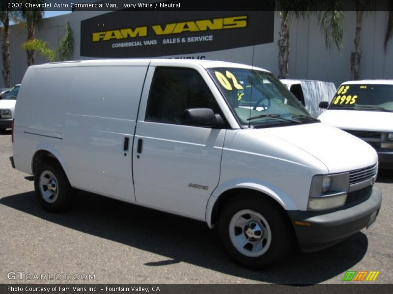 Ivory White / Neutral 2002 Chevrolet Astro Commercial Van