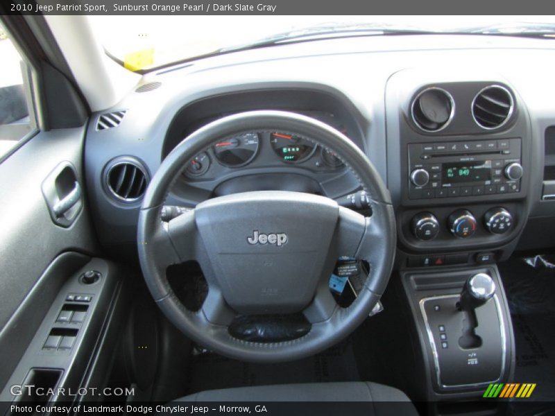 Sunburst Orange Pearl / Dark Slate Gray 2010 Jeep Patriot Sport
