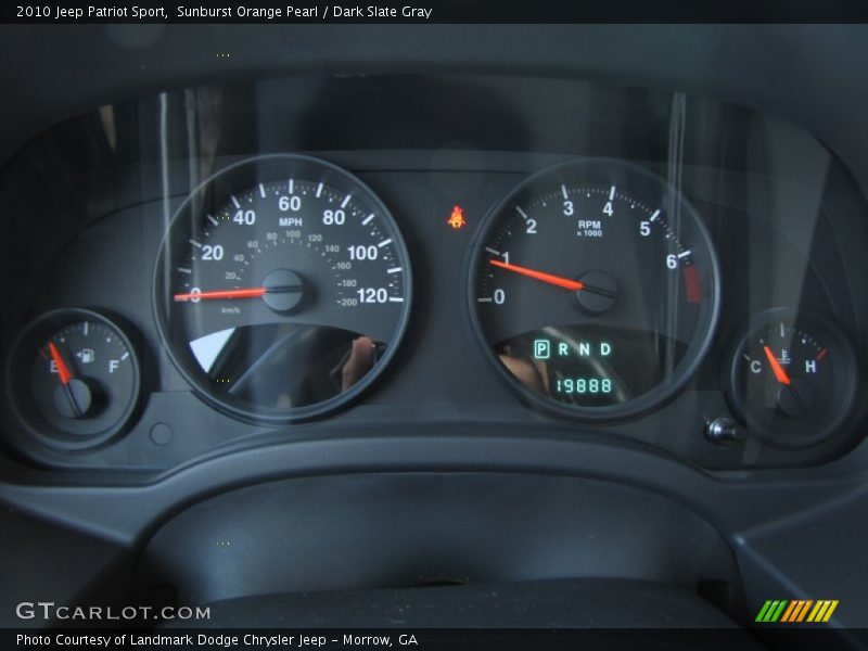 Sunburst Orange Pearl / Dark Slate Gray 2010 Jeep Patriot Sport
