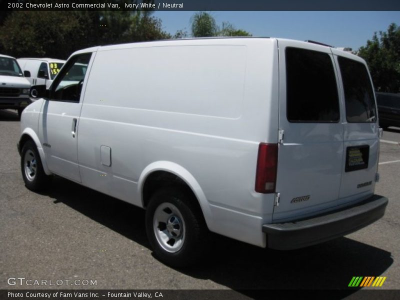 Ivory White / Neutral 2002 Chevrolet Astro Commercial Van