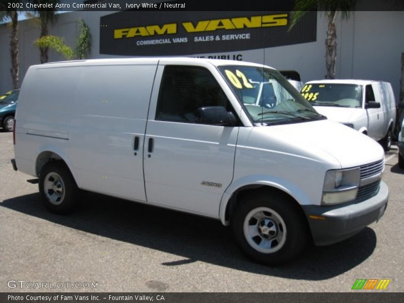 Ivory White / Neutral 2002 Chevrolet Astro Commercial Van
