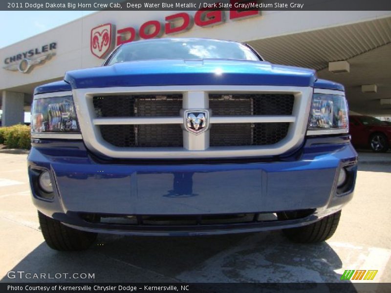 Deep Water Blue Metallic / Dark Slate Gray/Medium Slate Gray 2011 Dodge Dakota Big Horn Crew Cab
