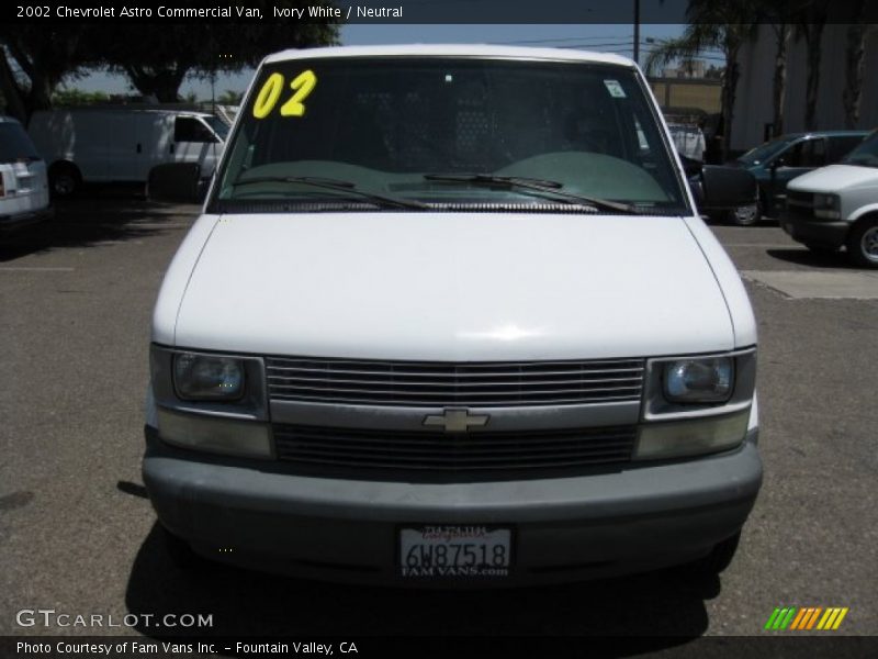 Ivory White / Neutral 2002 Chevrolet Astro Commercial Van
