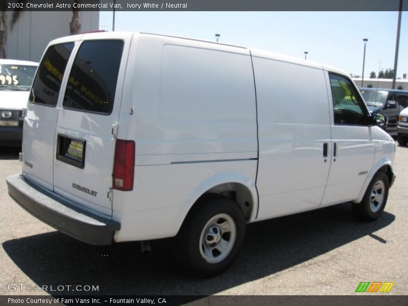 Ivory White / Neutral 2002 Chevrolet Astro Commercial Van