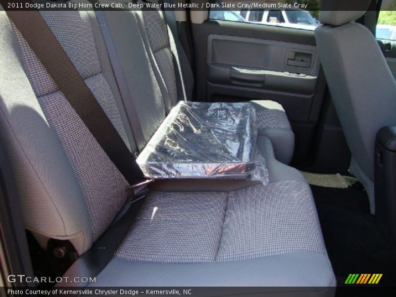 Deep Water Blue Metallic / Dark Slate Gray/Medium Slate Gray 2011 Dodge Dakota Big Horn Crew Cab