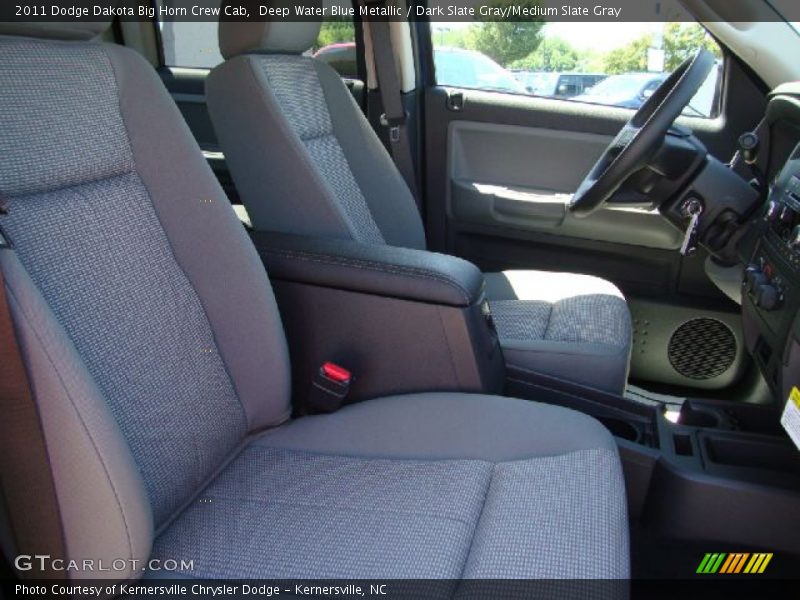 Deep Water Blue Metallic / Dark Slate Gray/Medium Slate Gray 2011 Dodge Dakota Big Horn Crew Cab